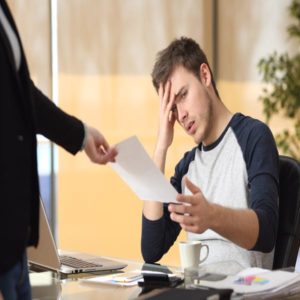 A man is shown getting a letter that a sexual assault claim has been filed.