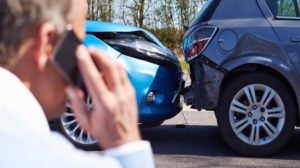 A man calls police after being involved in a car accident.