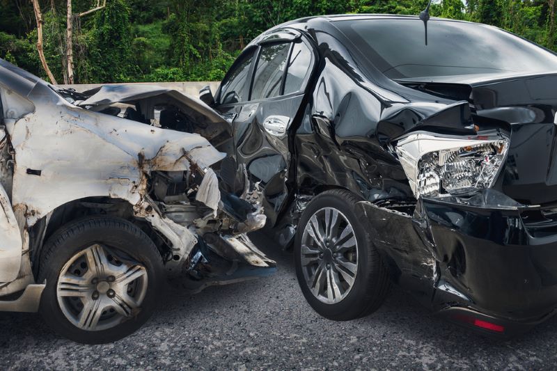 Two-Vehicle Crash on Highway 87