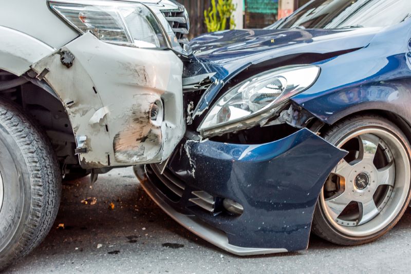 Three-Vehicle Crash on Toll 49