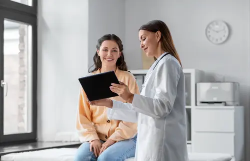 doctor and patient talking about Zantac